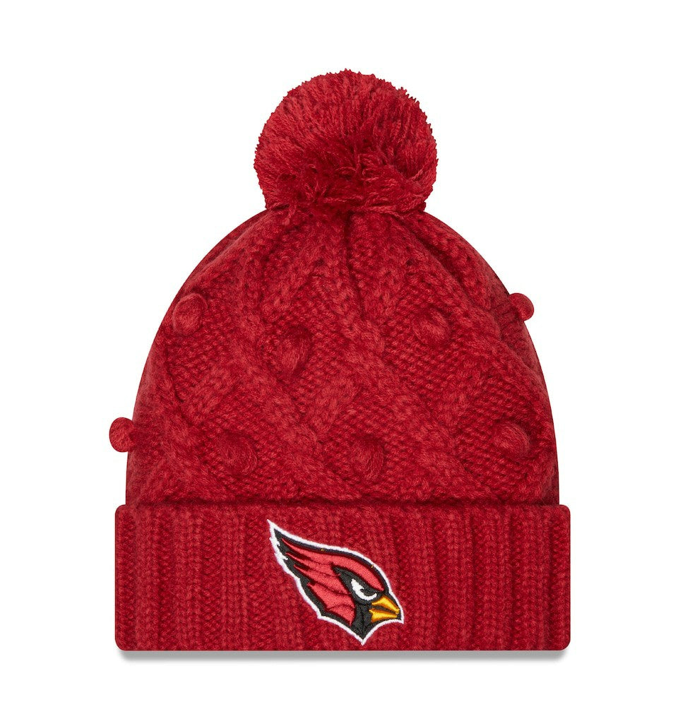Arizona Cardinals New Era Women's Toasty Cuffed Knit Hat with Pom - Cardinal online