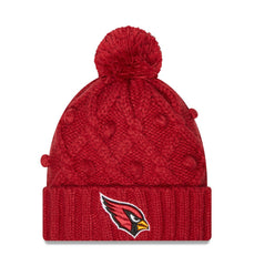 Arizona Cardinals New Era Women's Toasty Cuffed Knit Hat with Pom - Cardinal online