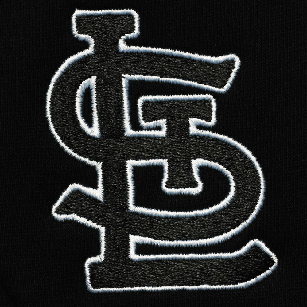 St. Louis Cardinals Levelwear Recruit Short Sleeve Full-Zip Hoodie Jacket - Black