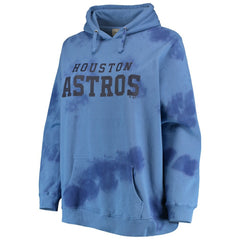 Houston Astros Women's Plus Size Cloud Pullover Hoodie - Navy