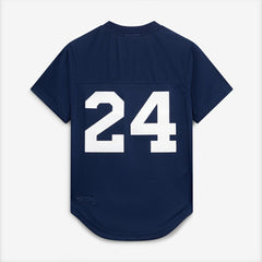Rickey Henderson New York Yankees Cooperstown Collection Mesh Batting Practice Button-Up Jersey - Navy | Mitchell & Ness