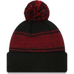 Boston Red Sox Chilled Cuffed Knit Hat with Pom - Black | New Era
