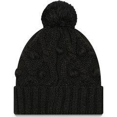 Pittsburgh Steelers New Era Girls Youth Toasty Cuffed Knit Hat with Pom - Black sale
