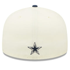 Dallas Cowboys New Era 2022 Sideline 59FIFTY Fitted Hat - Cream/Navy sale