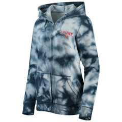 Minnesota Twins Women's Tie-Dye Full-Zip Hoodie - Navy | New Era