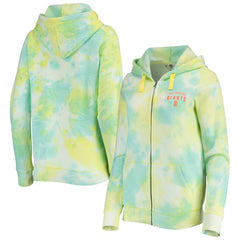 San Francisco Giants Women's Tie-Dye Full-Zip Hoodie - White | New Era