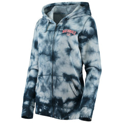 Washington Nationals Women's Tie-Dye Full-Zip Hoodie - Navy | New Era