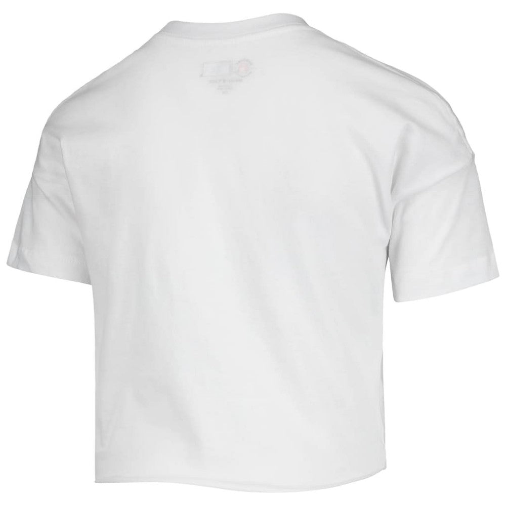 Colorado Rockies Girls Youth Flip Sequin Heart Crop Top - White | New Era