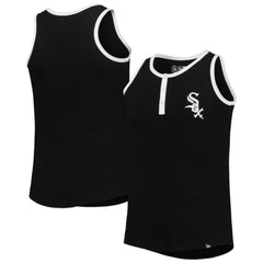 Chicago White Sox Girls Youth Henley Tank Top - Black | New Era
