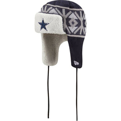 Dallas Cowboys New Era Knit Trapper Hat - Navy online