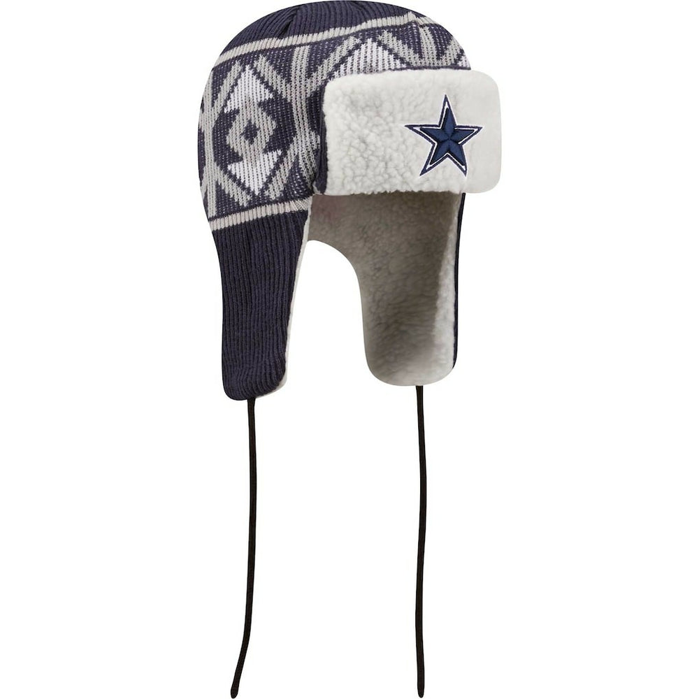 Dallas Cowboys New Era Knit Trapper Hat - Navy online