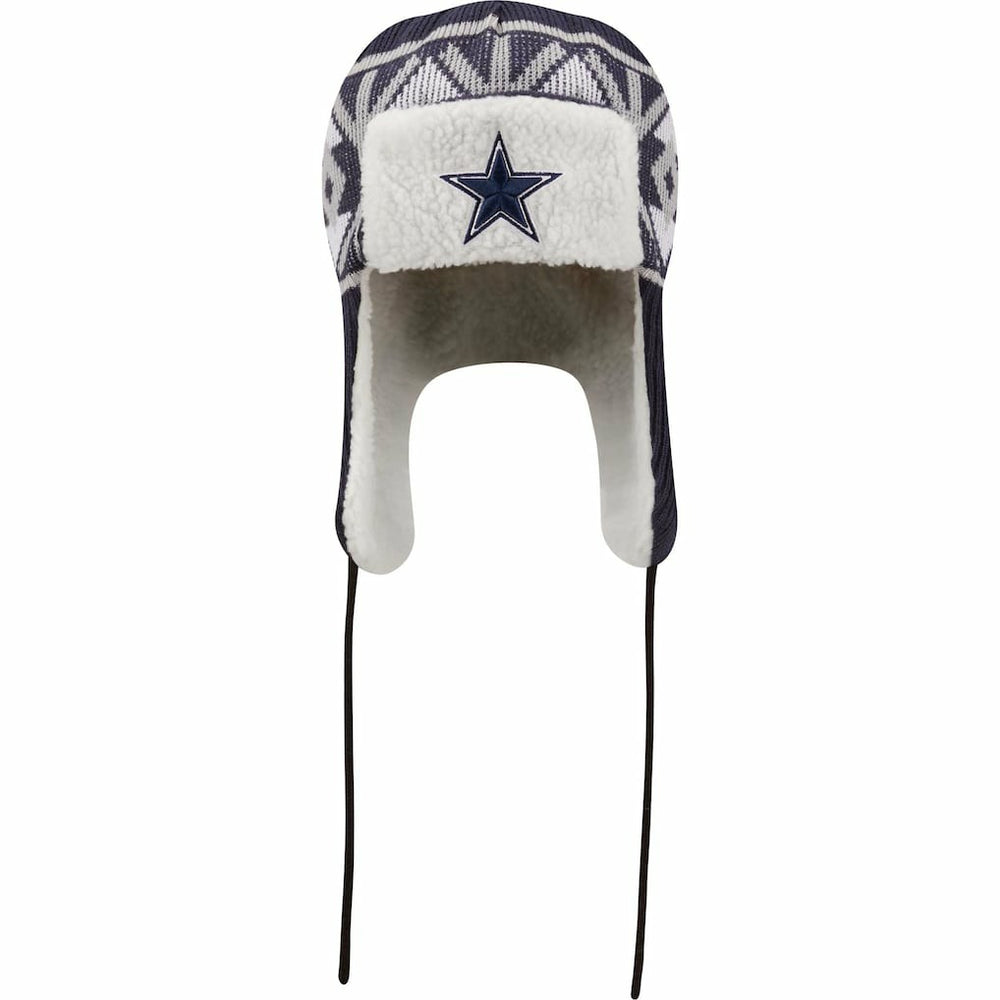 Dallas Cowboys New Era Knit Trapper Hat - Navy online