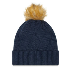 Dallas Cowboys New Era Women's Snowy Cuffed Knit Hat with Pom - Navy online