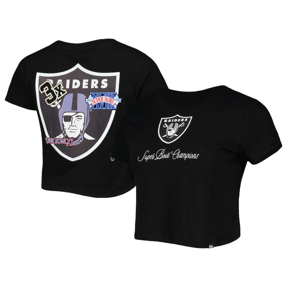 Las Vegas Raiders New Era Women's Historic Champs T-Shirt - Black sale