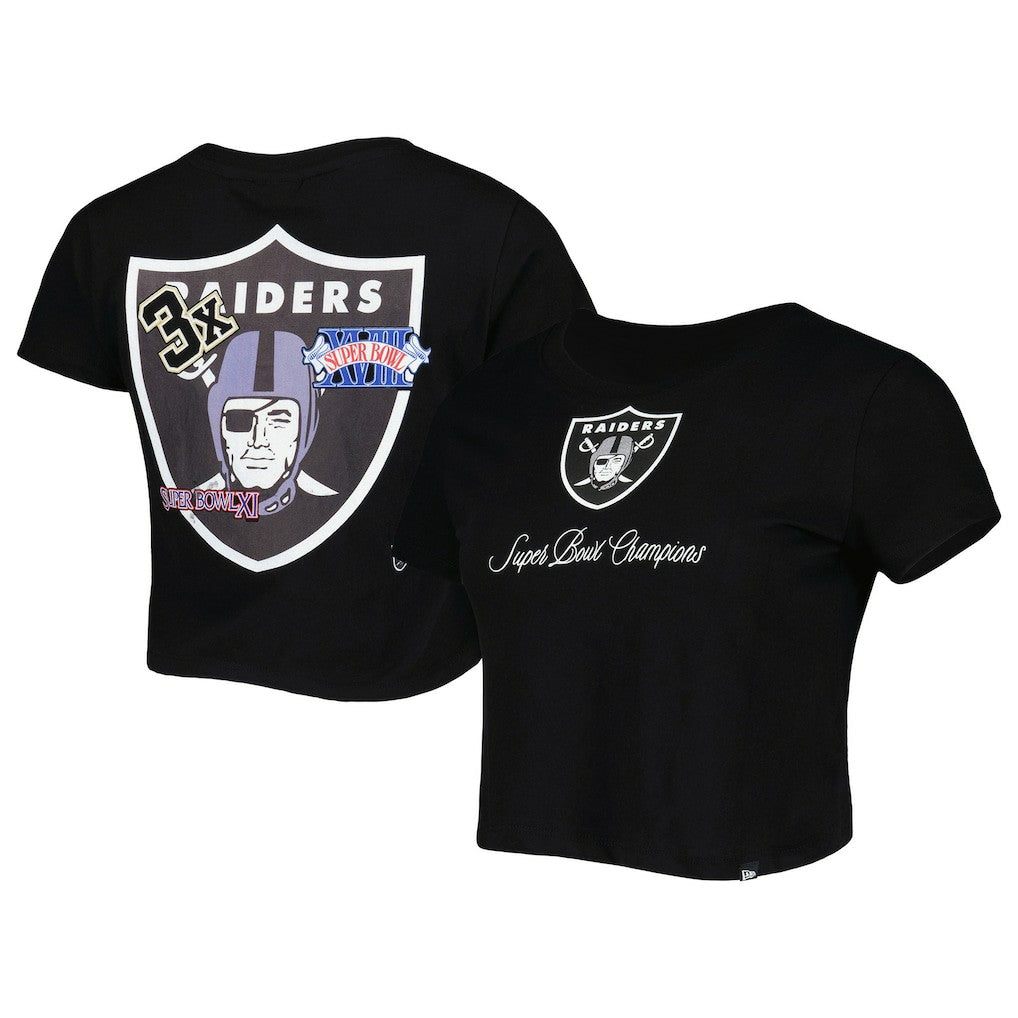 Las Vegas Raiders New Era Women's Historic Champs T-Shirt - Black sale