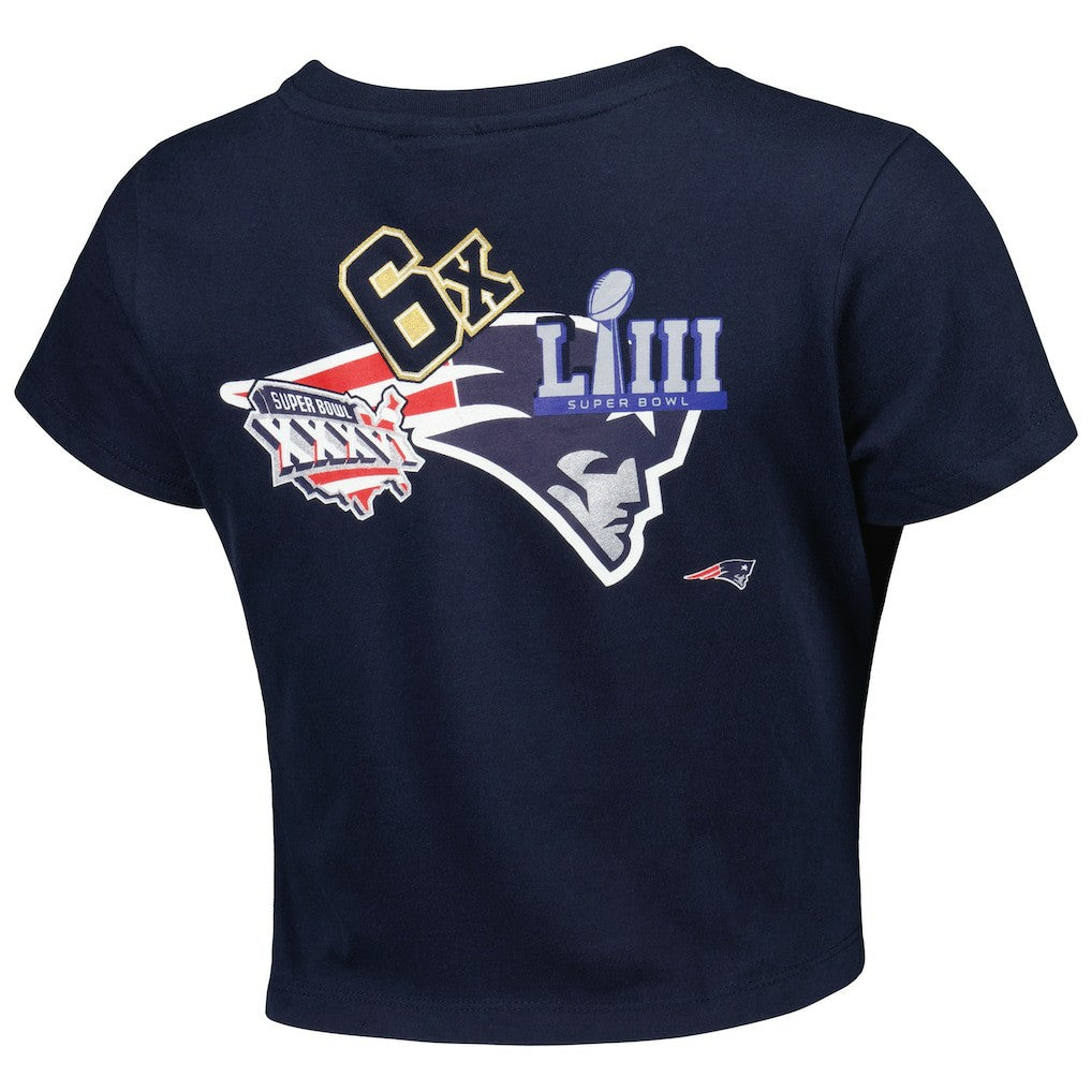 New England Patriots New Era Women's Historic Champs T-Shirt - Navy on sale