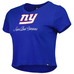 New York Giants New Era Women's Historic Champs T-Shirt - Royal discount