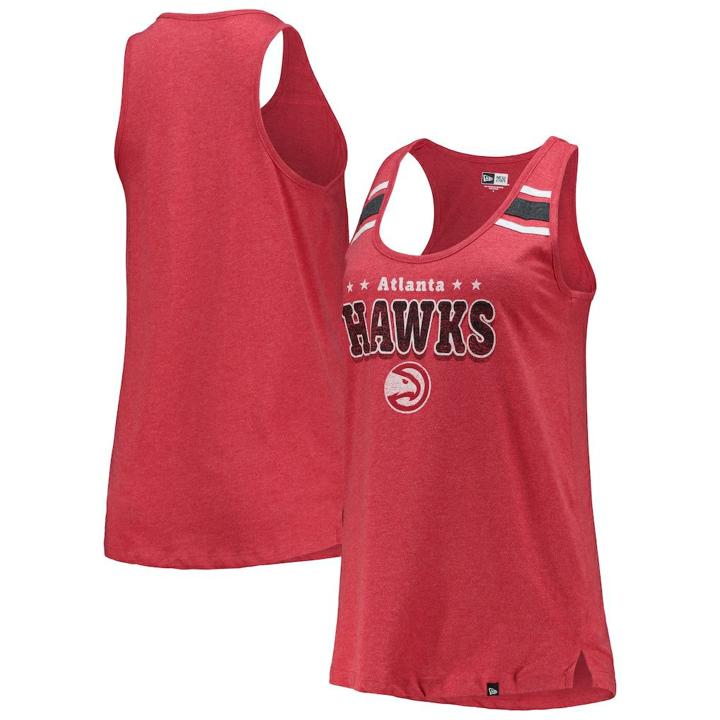 Atlanta Hawks Women's Scoop-Neck Racerback Tank Top - Red | New Era sale