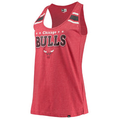 Chicago Bulls Women's Scoop-Neck Racerback Tank Top sale - Heathered Red | New Era discount