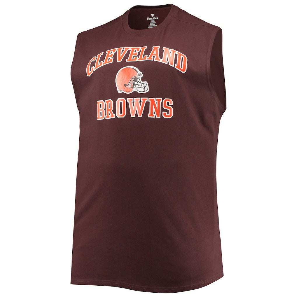 Cleveland Browns Big & Tall Muscle Tank Top - Brown online