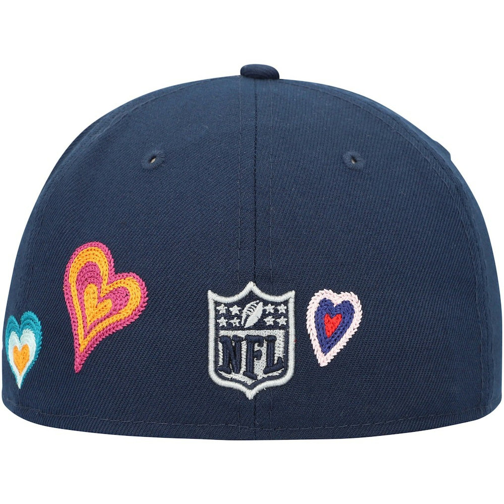 Dallas Cowboys New Era Chain Stitch Heart 59FIFTY Fitted Hat - Navy sale