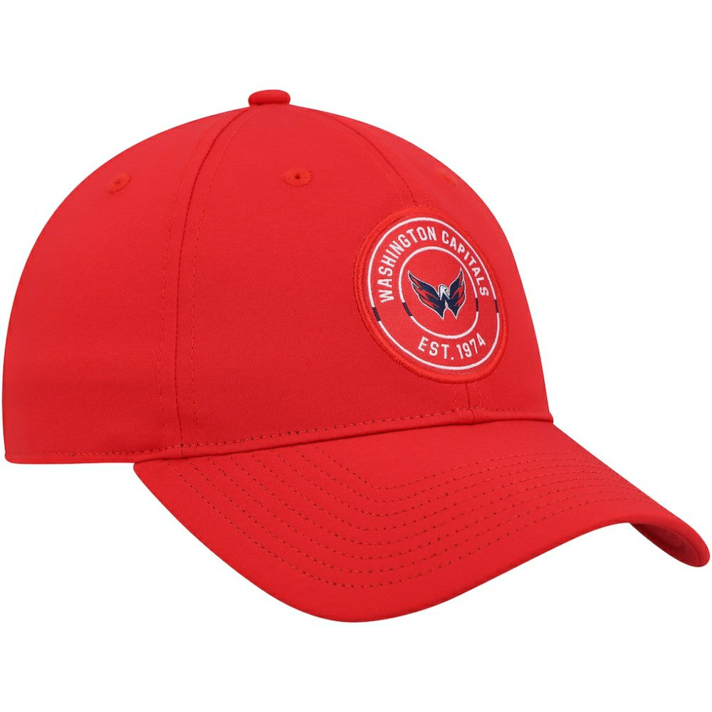 Washington Capitals adidas Team Circle Slouch Adjustable Hat Red