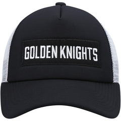 Vegas Golden Knights adidas Team Plate Trucker Snapback Hat Black/White