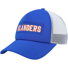 New York Islanders adidas Team Plate Trucker Snapback Hat Royal/White