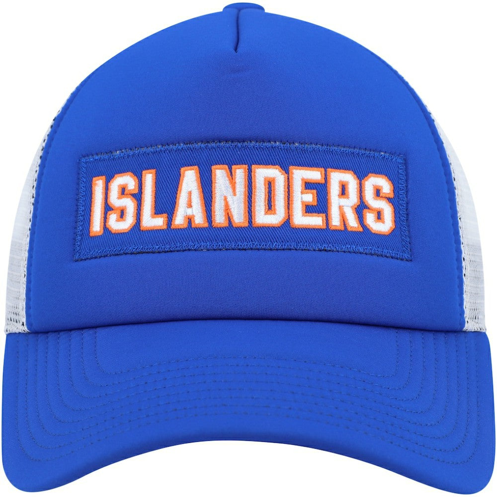 New York Islanders adidas Team Plate Trucker Snapback Hat Royal/White