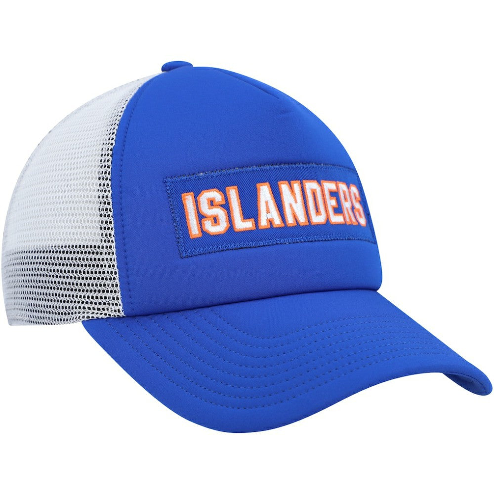 New York Islanders adidas Team Plate Trucker Snapback Hat Royal/White