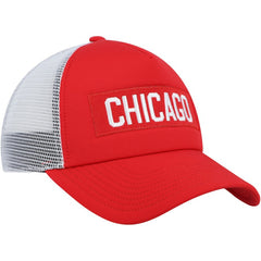 Chicago Blackhawks adidas Team Plate Trucker Snapback Hat Red/White