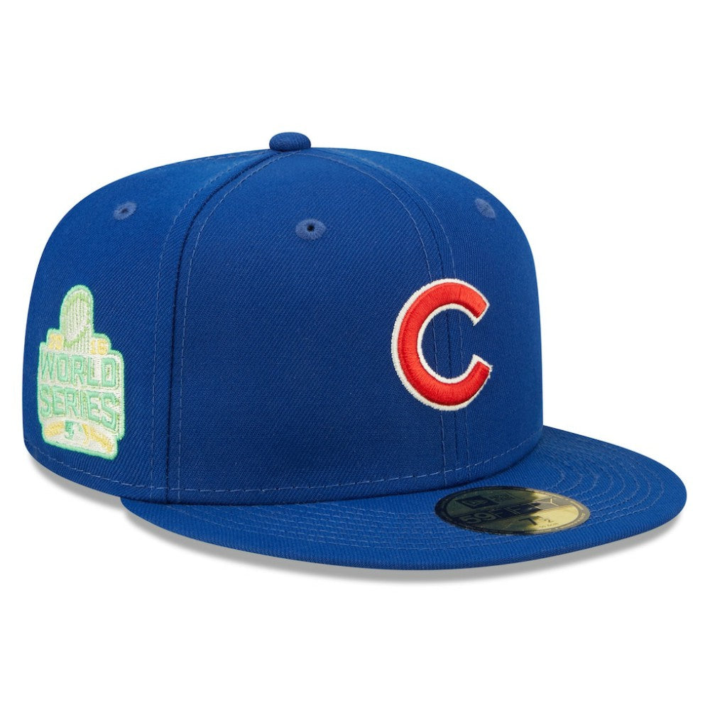 Chicago Cubs 2016 World Series Champions Citrus Pop UV 59FIFTY Fitted Hat - Royal | New Era