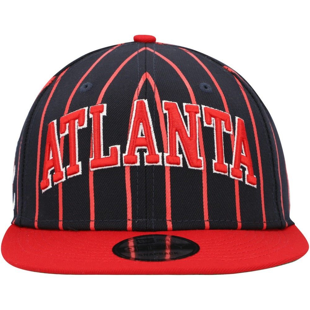 Atlanta Braves City Arch 9FIFTY Snapback Hat - Navy/Red | New Era