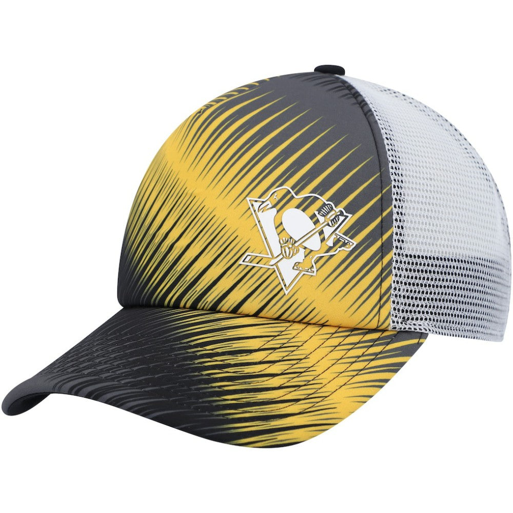 Pittsburgh Penguins adidas Women's Graphic Foam Trucker Snapback Hat Black/White
