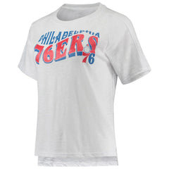 Philadelphia 76ers Concepts Sport Women's Resurgence Slub Burnout Raglan Top & Shorts Sleep Set - Royal/White cheap