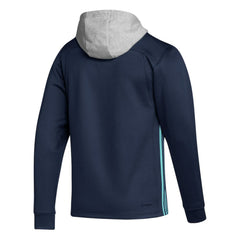 Seattle Kraken adidas Skate Lace Primeblue Team Pullover Hoodie Deep Sea Blue