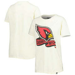 Arizona Cardinals New Era Women's Chrome Sideline T-Shirt - Cream on sale