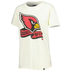 Arizona Cardinals New Era Women's Chrome Sideline T-Shirt - Cream on sale