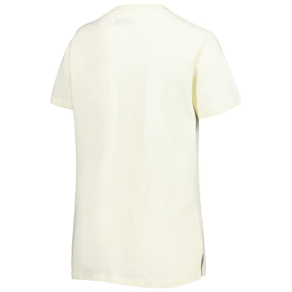 Arizona Cardinals New Era Women's Chrome Sideline T-Shirt - Cream on sale