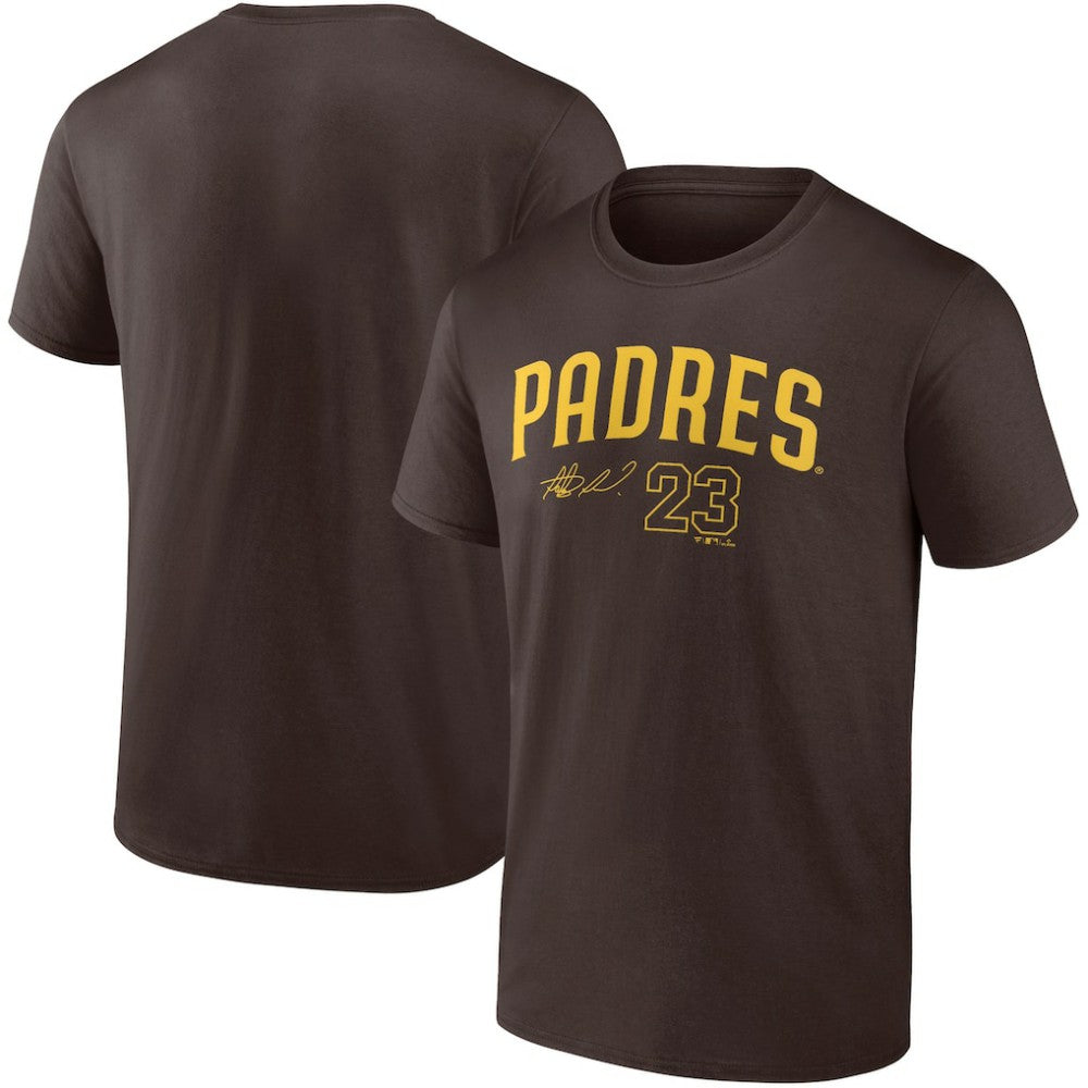 Fernando Tatis Jr. San Diego Padres Player Name & Number T-Shirt - Brown