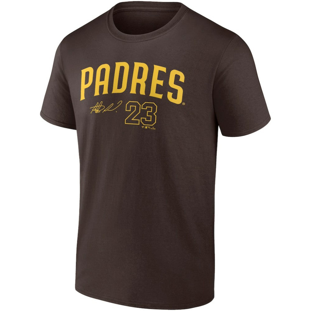 Fernando Tatis Jr. San Diego Padres Player Name & Number T-Shirt - Brown
