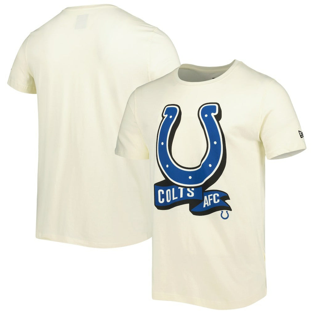 Indianapolis Colts New Era Sideline Chrome T-Shirt - Cream sale