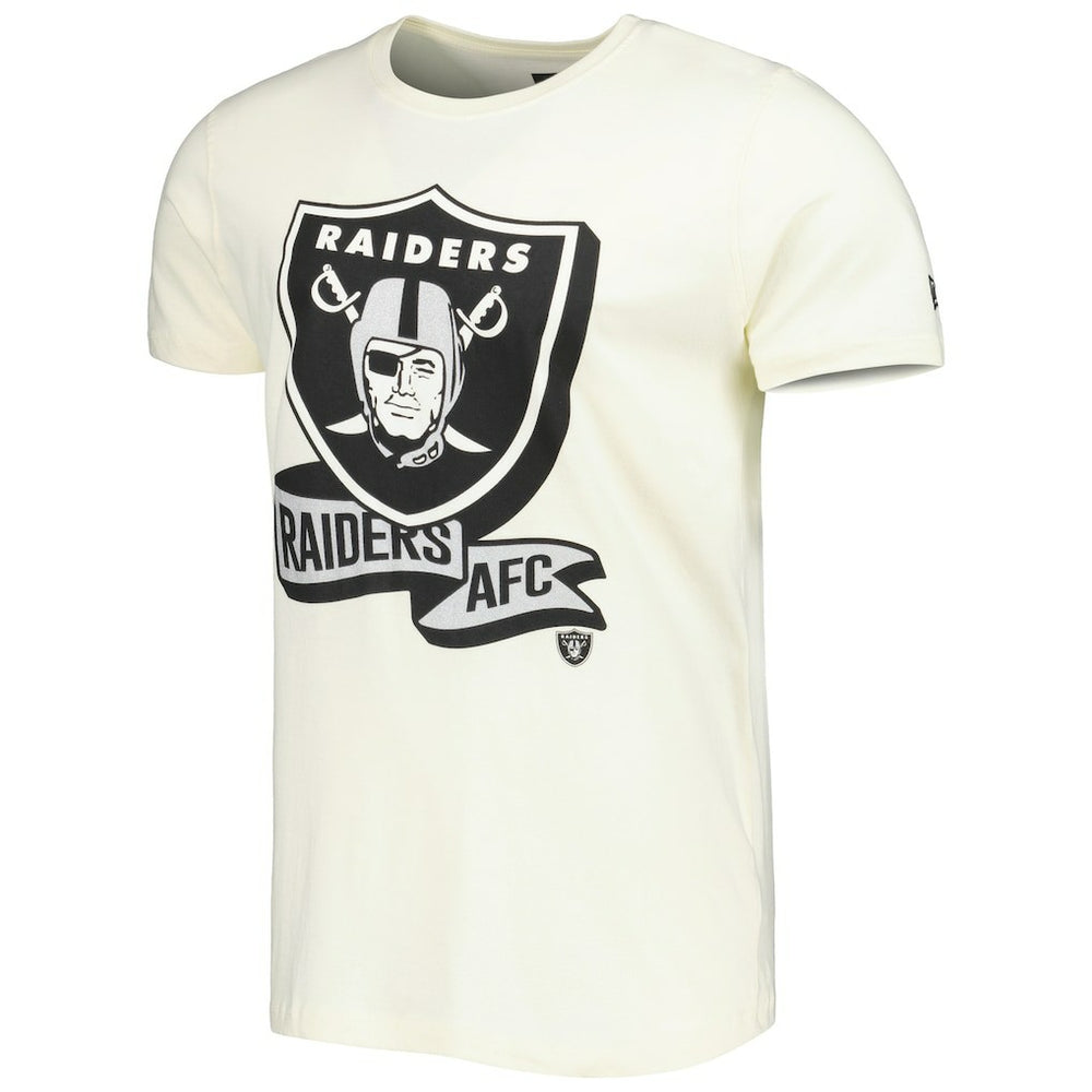Las Vegas Raiders New Era Sideline Chrome T-Shirt - Cream cheap