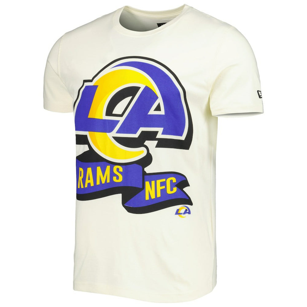 Los Angeles Rams New Era Sideline Chrome T-Shirt - Cream cheap