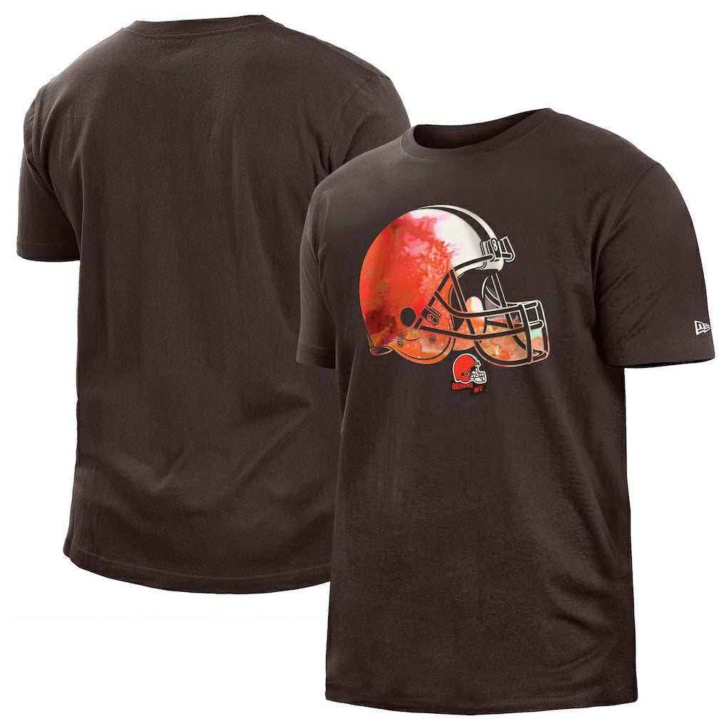 Cleveland Browns New Era 2022 Sideline Ink Dye T-Shirt - Brown sale