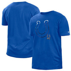 Indianapolis Colts New Era 2022 Sideline Ink Dye T-Shirt - Blue sale