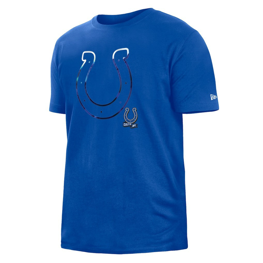 Indianapolis Colts New Era 2022 Sideline Ink Dye T-Shirt - Blue sale