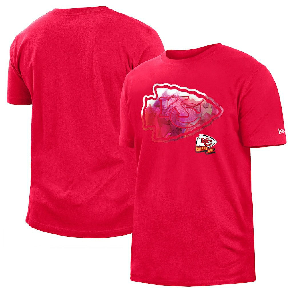 Kansas City Chiefs New Era 2022 Sideline Ink Dye T-Shirt - Red sale
