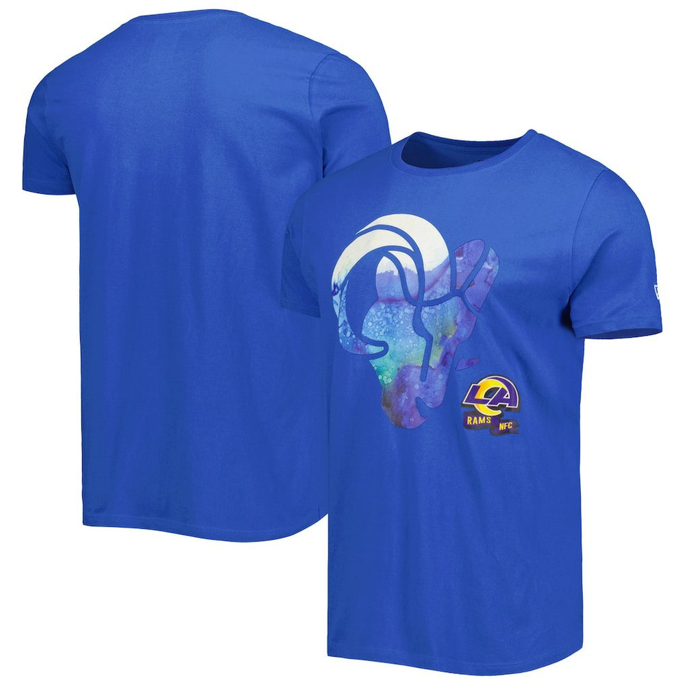 Los Angeles Rams New Era 2022 Sideline Ink Dye T-Shirt - Royal on sale