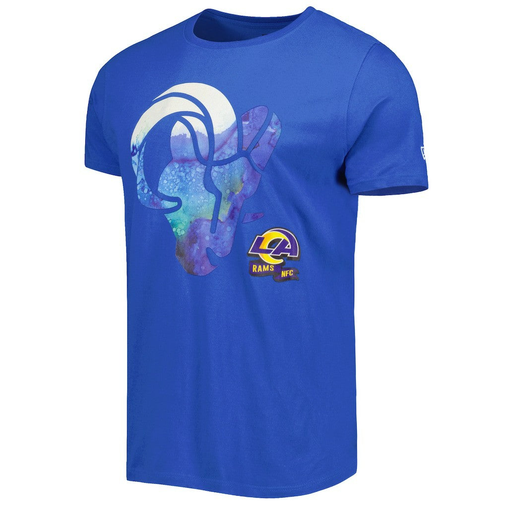 Los Angeles Rams New Era 2022 Sideline Ink Dye T-Shirt - Royal on sale